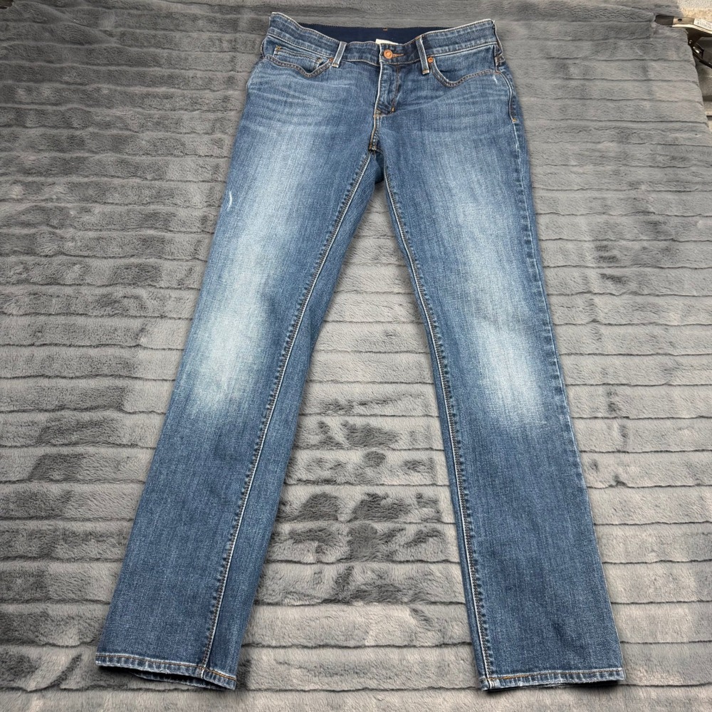 Levis 525 Perfect Waist Straight Leg Jeans Medium Wash Blue Womens Size 10M